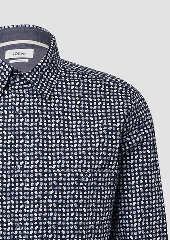 Fit confort Chemise s.Oliver en bleu