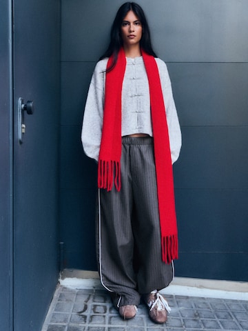 Bershka Knit cardigan in Grey