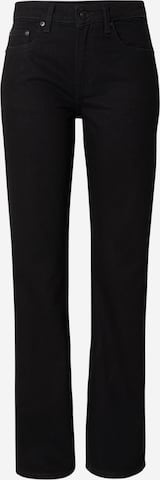 juoda WEEKDAY Standartinis Džinsai 'Laika': priekis