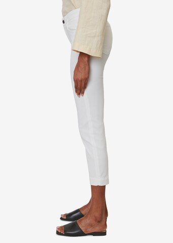 Marc O'Polo Slim fit Pants 'Lulea' in White
