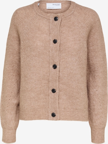 SELECTED FEMME Cardigan 'Lulu' i brun: forside