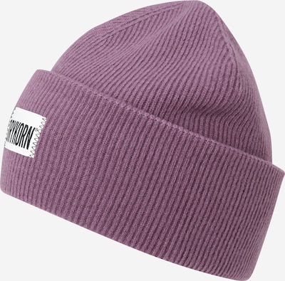 DRYKORN Beanie 'NEREA' in Dark purple / Black / White, Item view