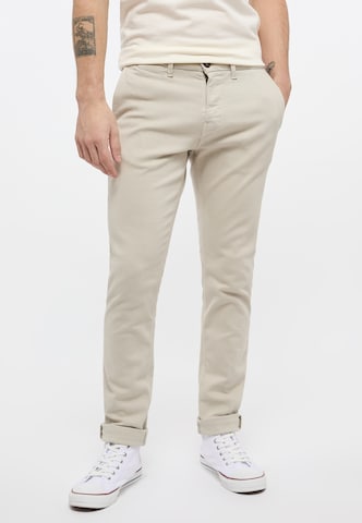 MUSTANG Slimfit Chinohose 'BeFlex' in Beige: predná strana