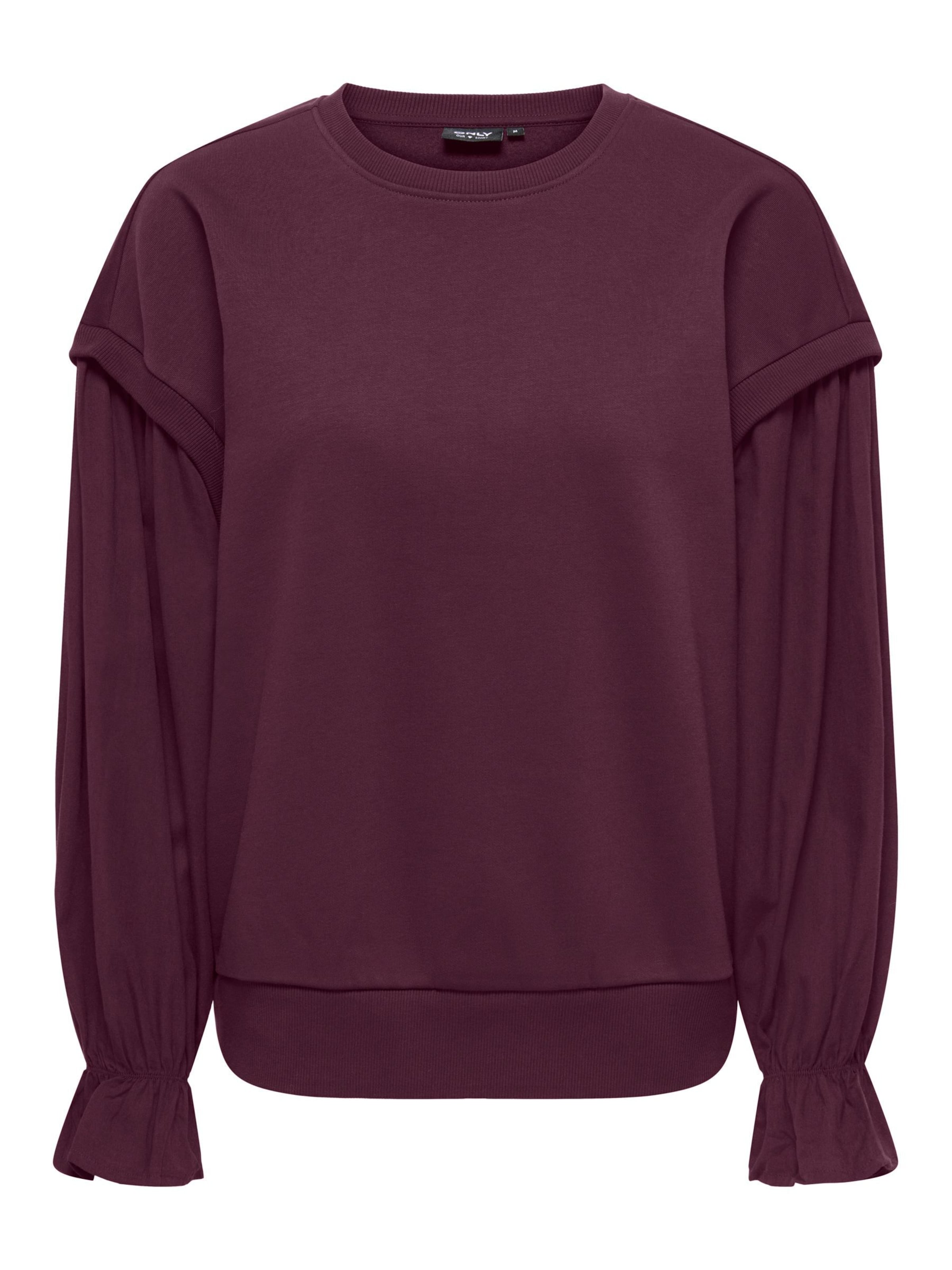 ONLY Sweatshirt 'ONLLin' in Rot: Vorderseite