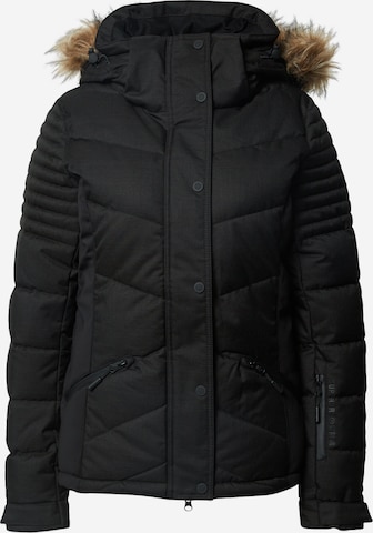 Giacca per outdoor 'Luxe' di Superdry Snow in nero: frontale