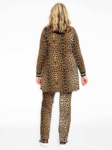 YOEK Shirt ' Lounge ' in Braun