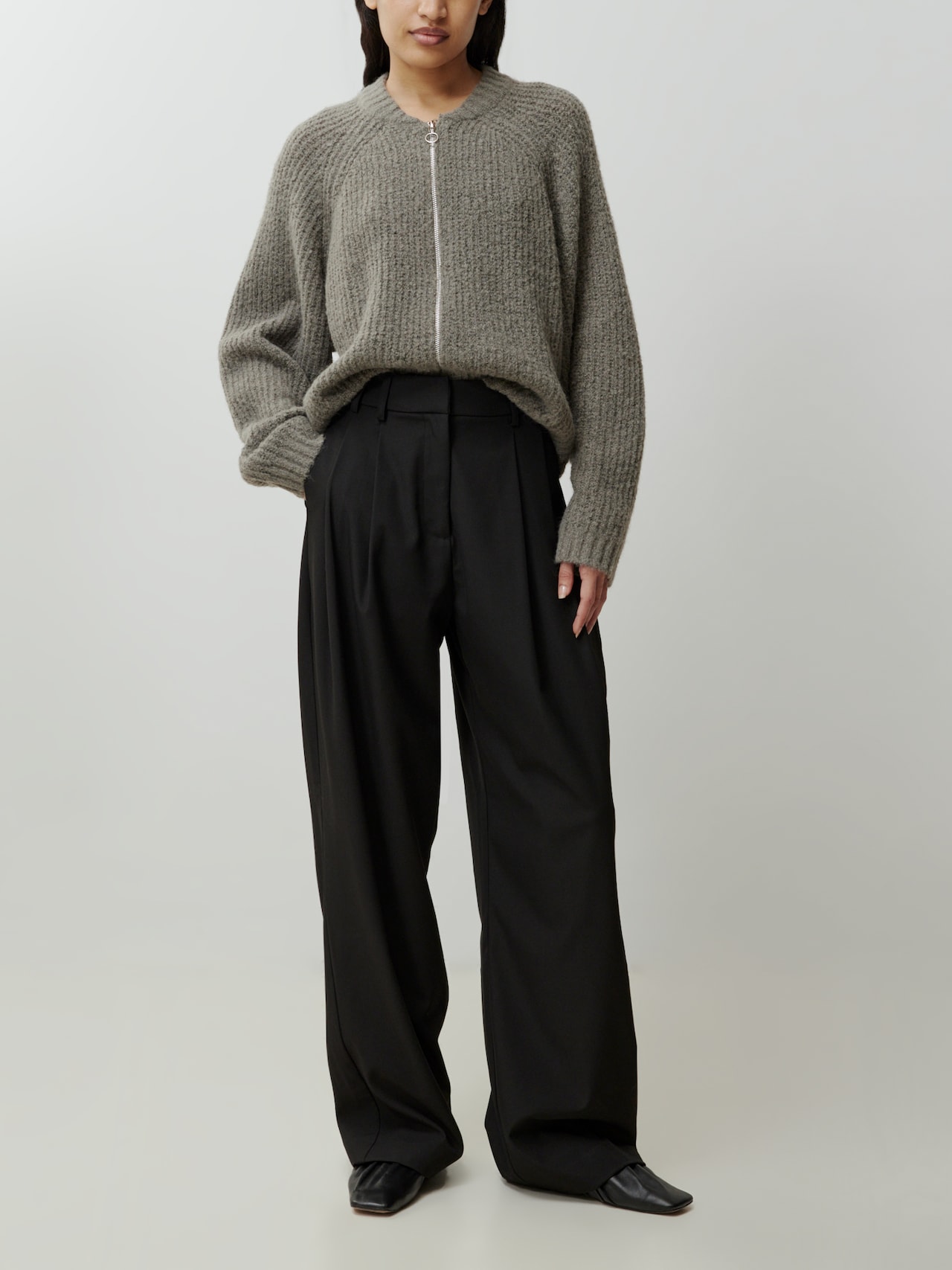 EDITED Produkte Strickjacke 'Rani' khaki