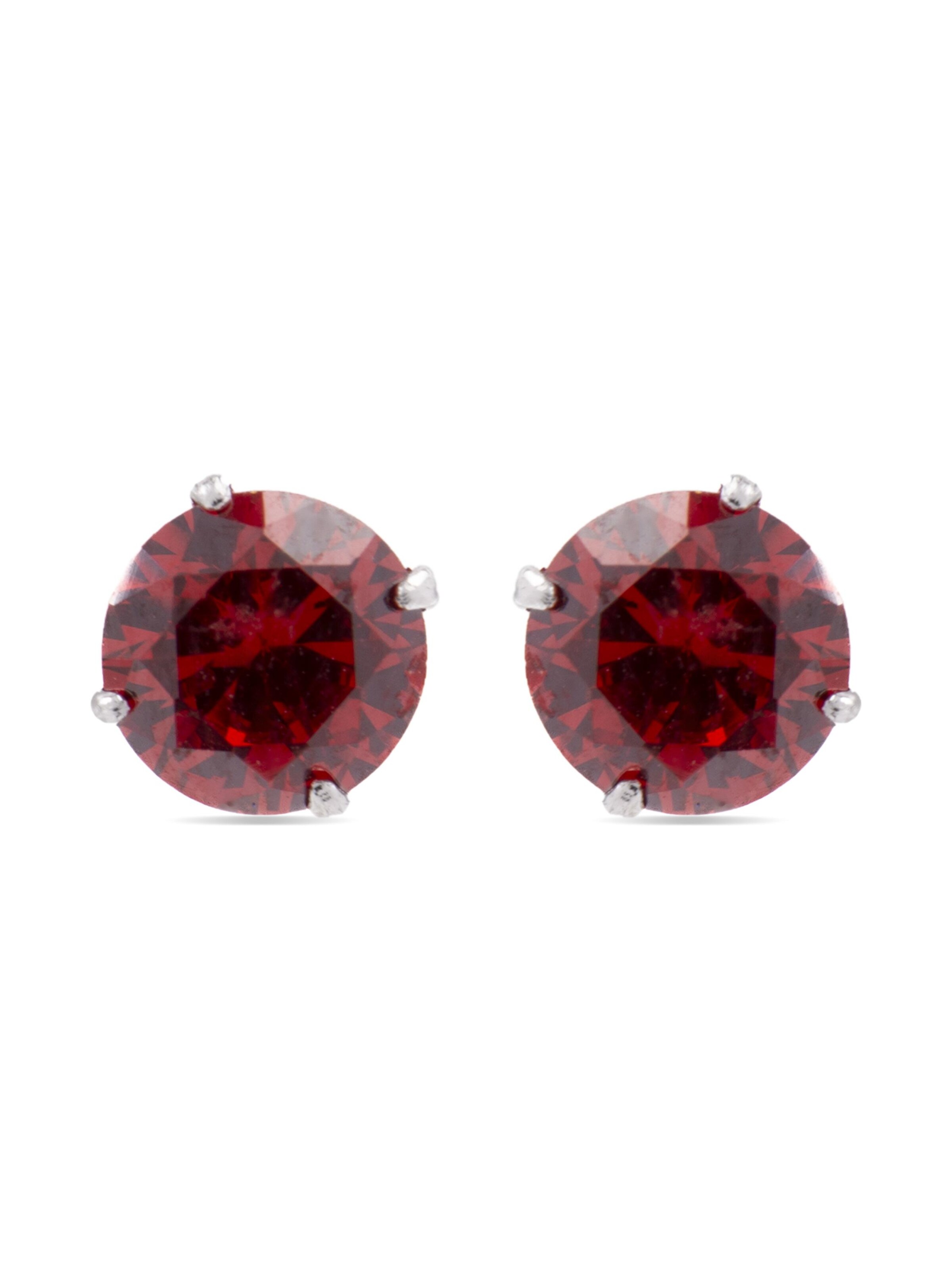 Luxenter - Pendientes 'Yedia' en rojo: frente
