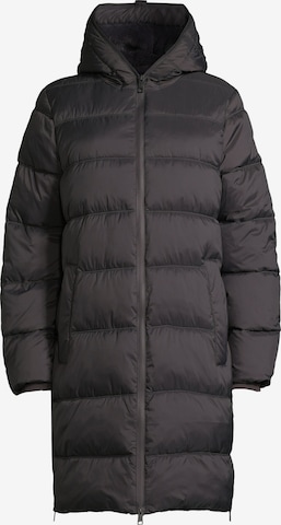 New View Steppmantel Gloria, Kapuze und oberes Rückenteil innen mit wärmendem Kunstfell in Grau: Vorderseite