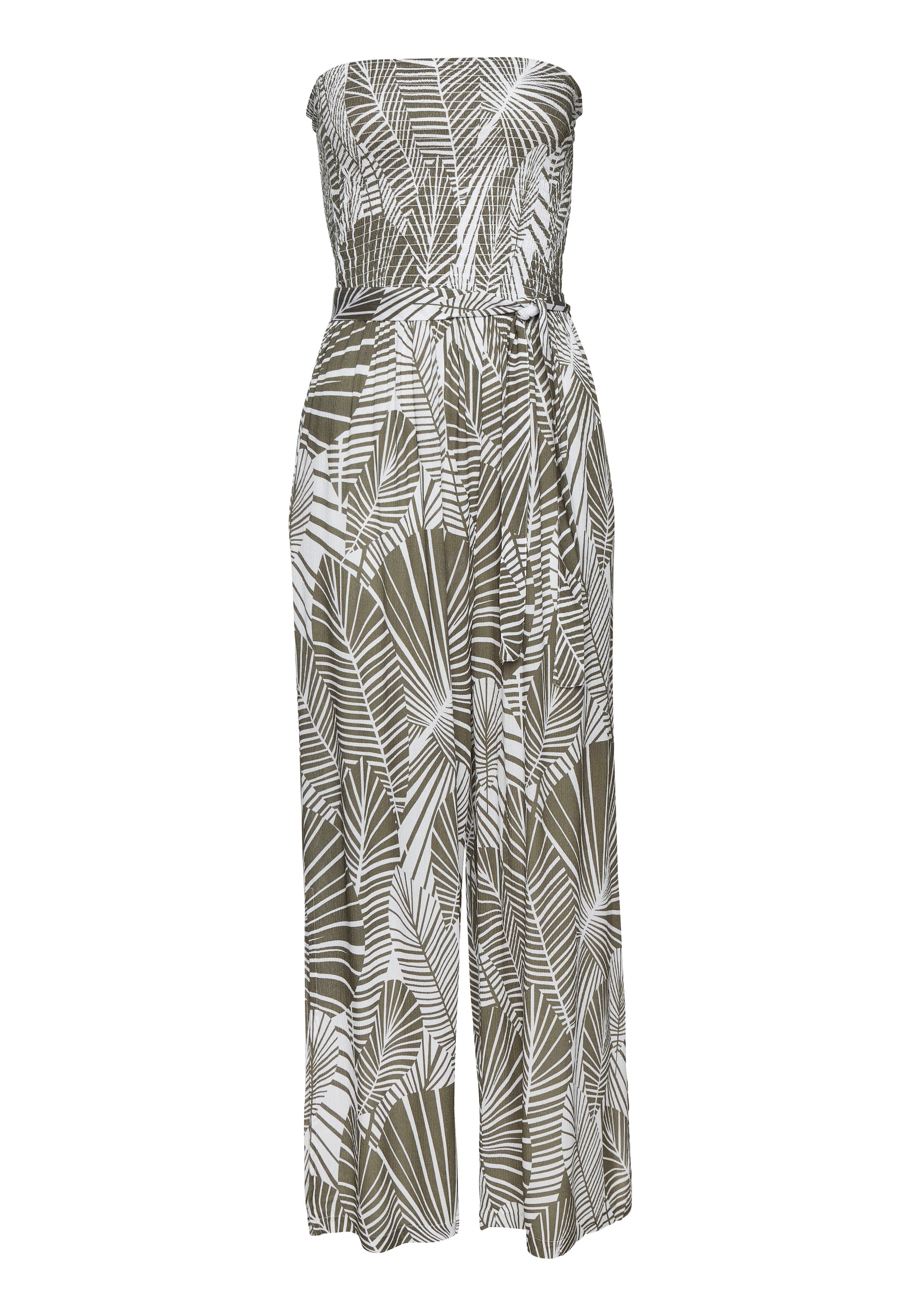 s.Oliver Jumpsuit in Groen: voorkant