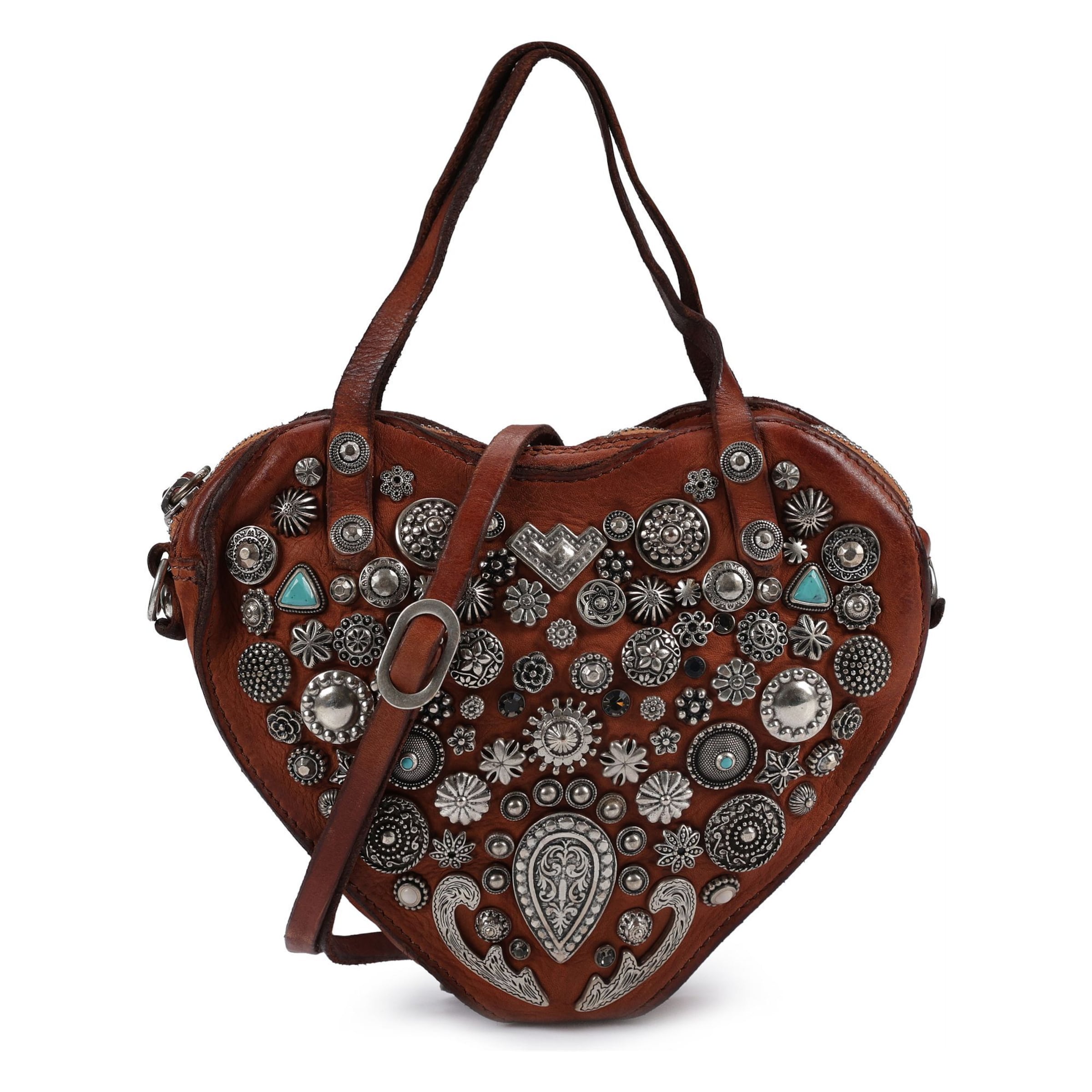 Borsa a mano 'Valentia' di Campomaggi in marrone: frontale