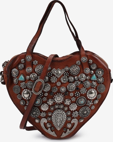 Borsa a mano 'Valentia' di Campomaggi in marrone: frontale