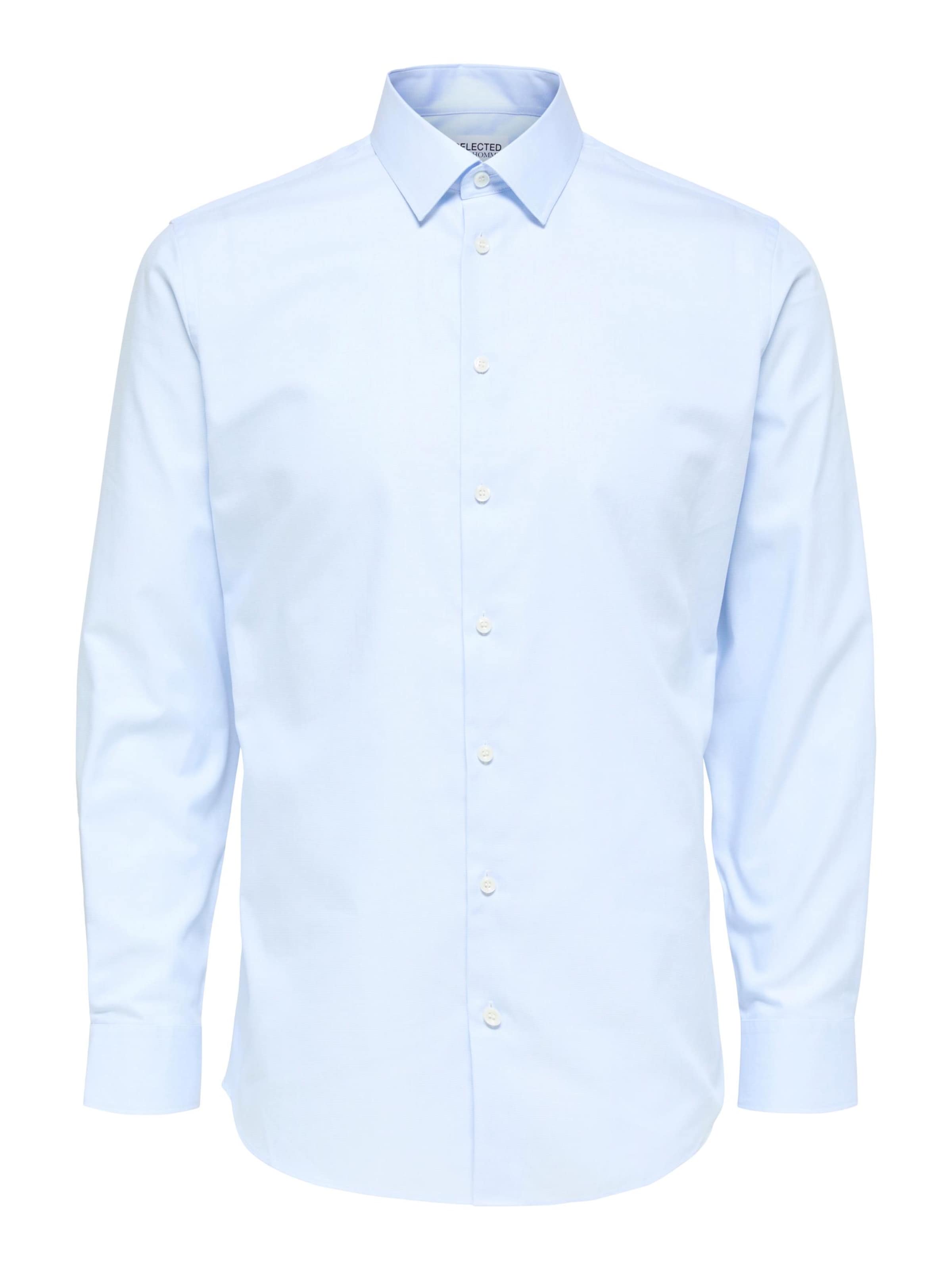 SELECTED Slim fit Button Up Shirt 'SLHEthan' in Blue: front