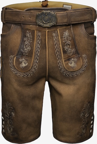 Pantalon folklorique 'Wastl' STOCKERPOINT en marron : devant