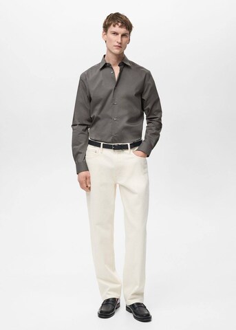 MANGO MAN Regular Fit Hemd 'Play' in Grau