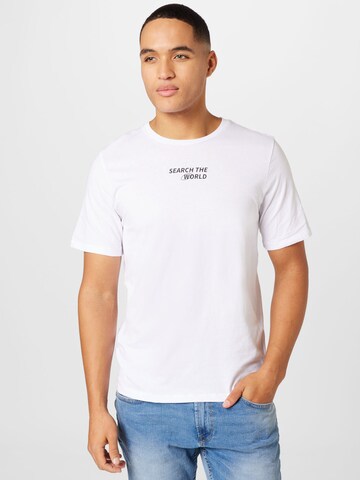 T-Shirt JACK & JONES en blanc : devant