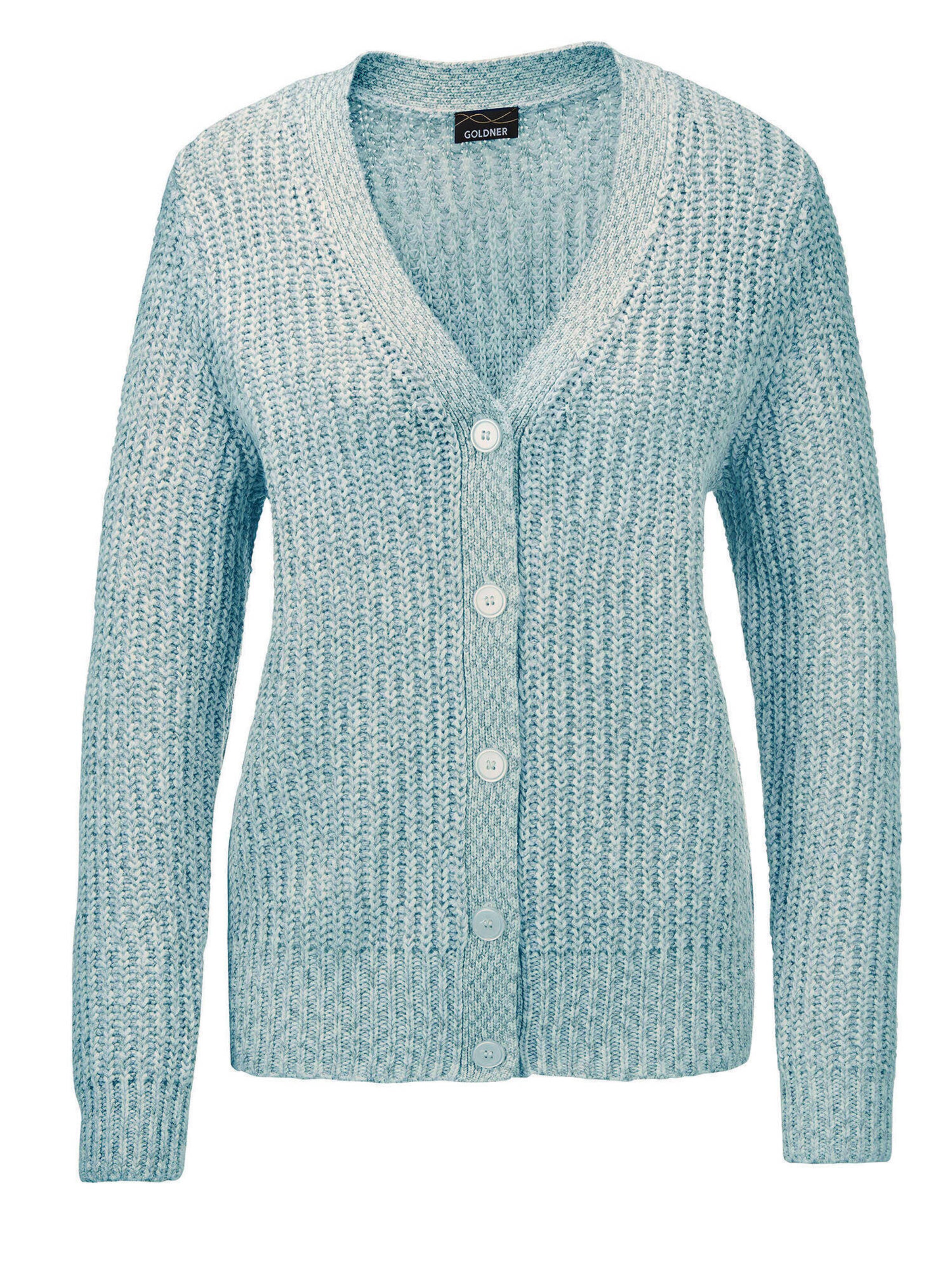 Goldner Cardigan en vert, Vue avec produit