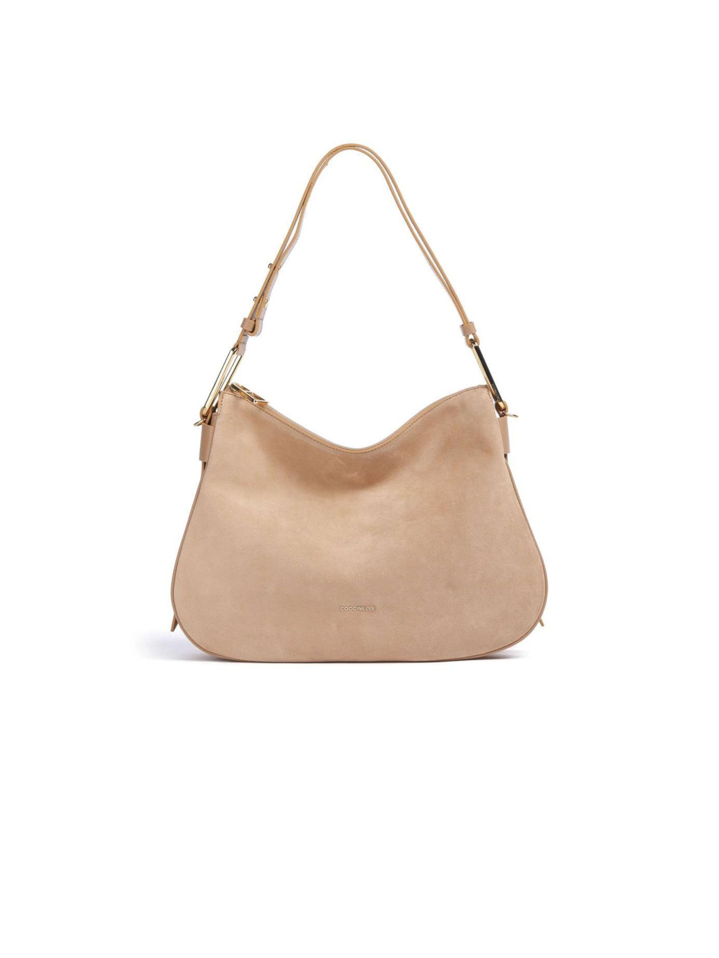 Coccinelle Schoudertas in Beige: voorkant