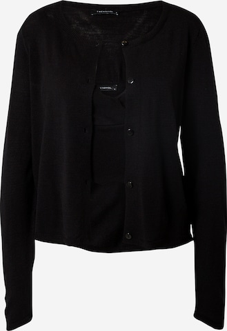 Trendyol Knit cardigan in Black: front