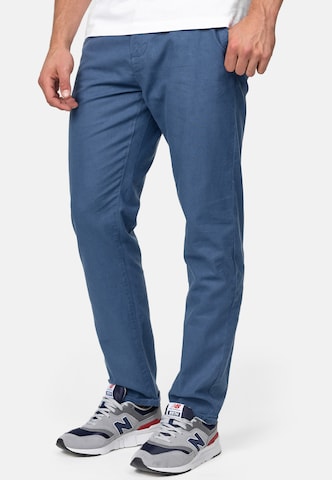 INDICODE JEANS Regular Pants 'Haverfiel' in Blue: front