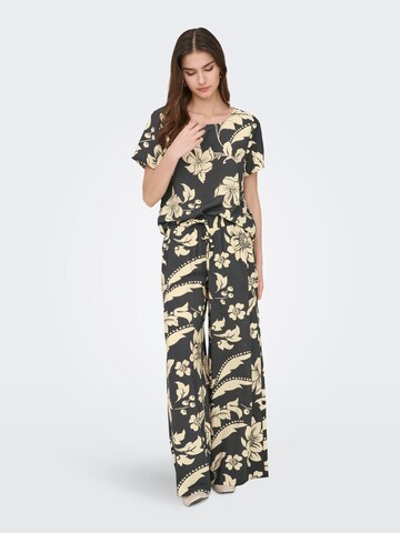 JDY Wide Leg Hose 'JDYTroya' in Grau