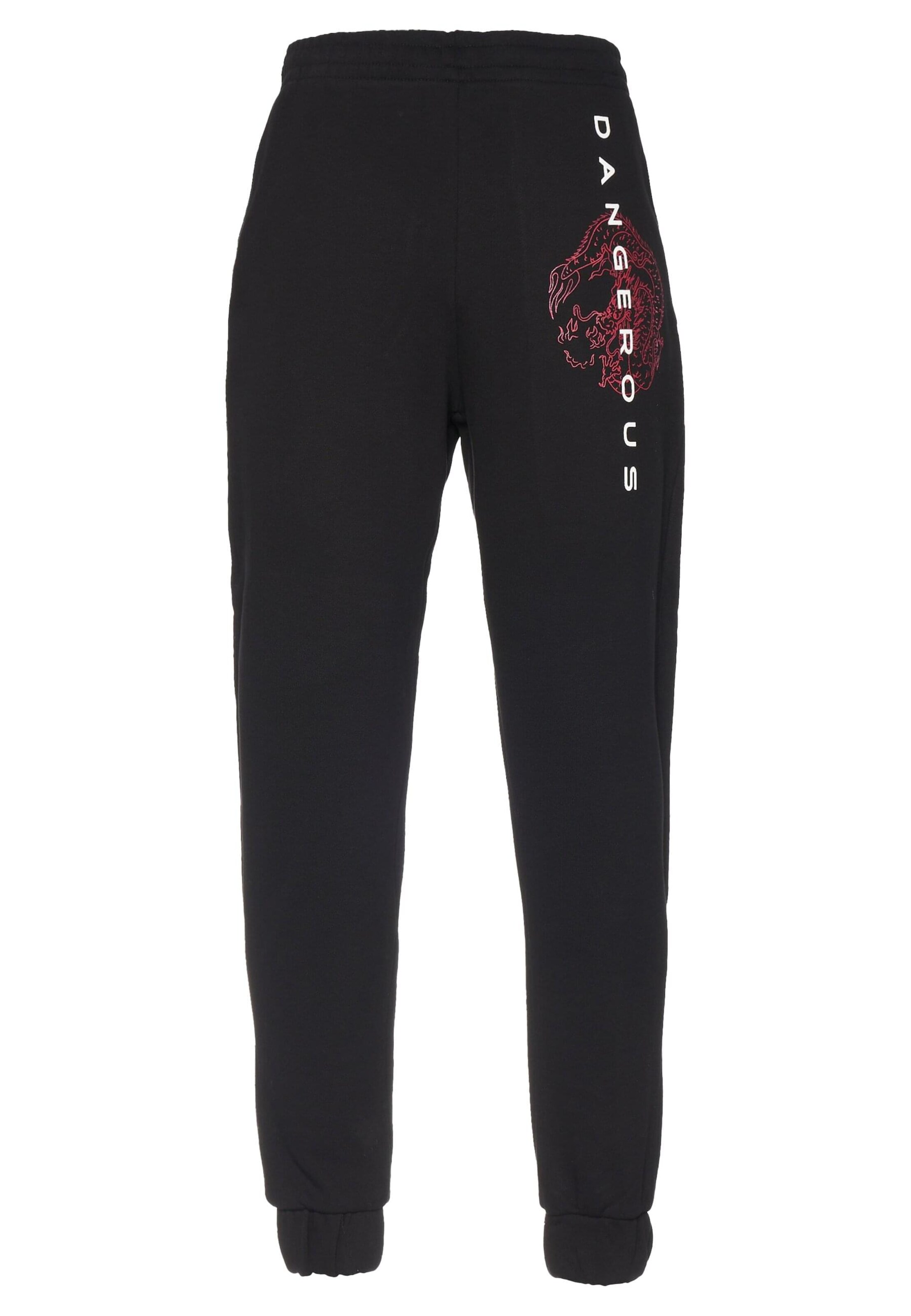 Tapered Pantaloni di Dangerous DNGRS in nero: frontale