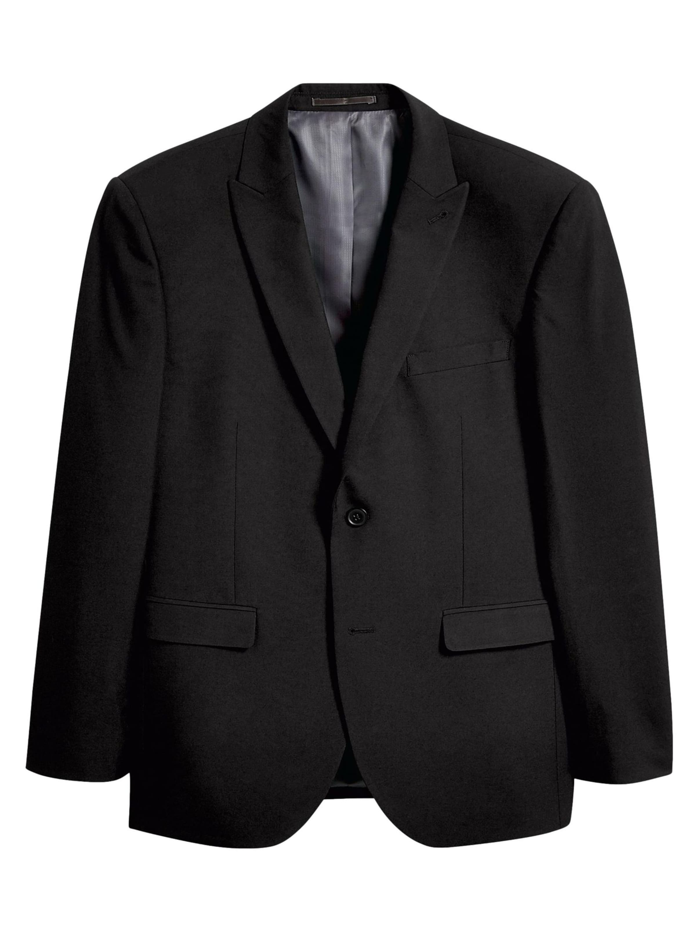 melns Next Komforta piegriezums Klasiska žakete: no priekšpuses