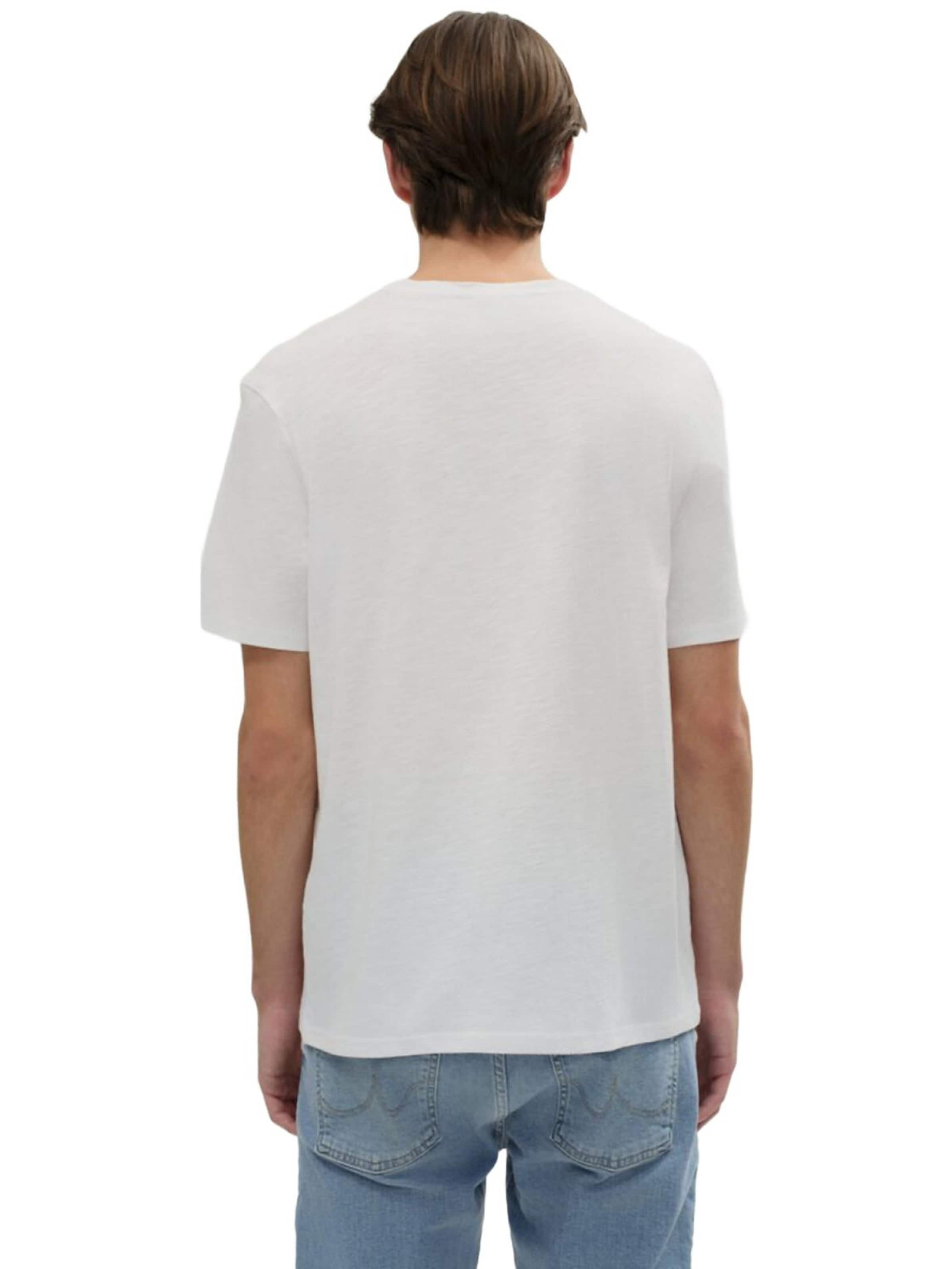 LTB Jeans - Camiseta 'LTB Jeans Herren Slub T-Shirt' en blanco