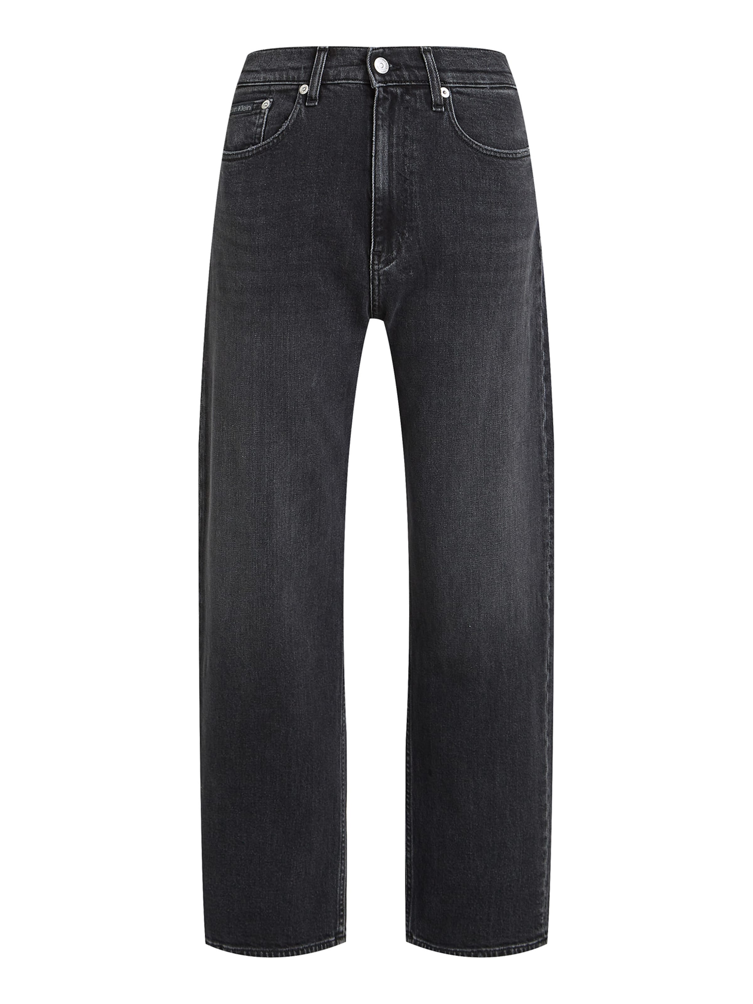 Calvin Klein Jeans Loosefit Jeans in Schwarz: Vorderseite