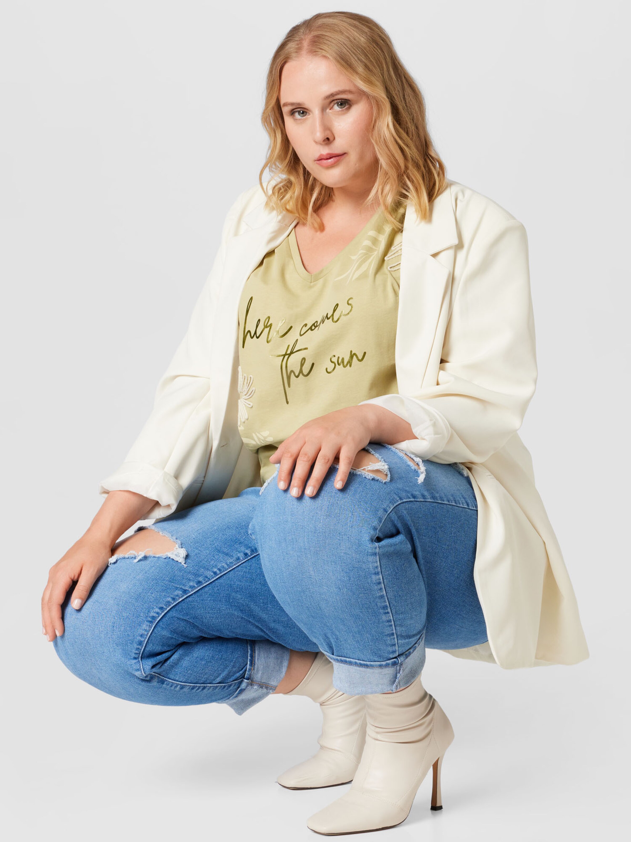 Frauen Shirts & Tops Tom Tailor Women + T-Shirt in Hellgrün - ZB18017 Frauen Shirts & Tops Tom Tailor Women + T-Shirt in Hellgrün - ZB18017