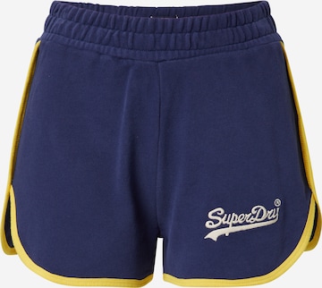 Superdry Broek 'College' in Blauw: voorkant