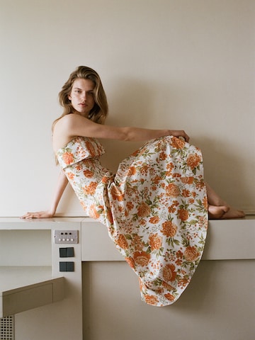 MANGO - Vestido de verano 'NICOLA' en naranja