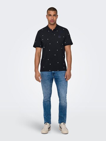 T-Shirt 'DAVE' Only & Sons en bleu