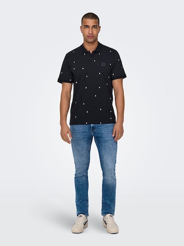 Only & Sons Shirt 'DAVE' in Blauw