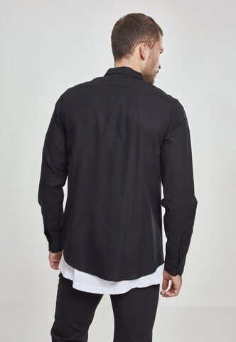 Urban Classics Regular Fit Hemd in Schwarz