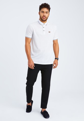 Leif Nelson Poloshirt 'LN-55380' in Weiß