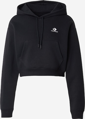 juoda CONVERSE Megztinis be užsegimo: priekis