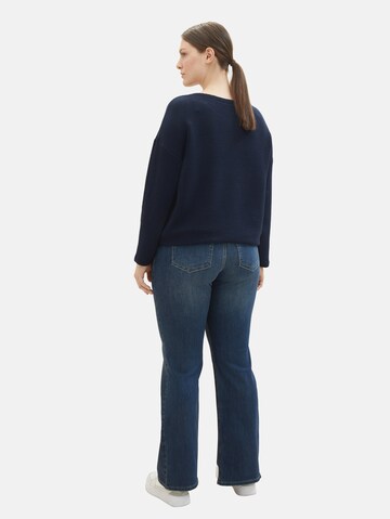 Tom Tailor Women + - Bootcut Calças de ganga em azul