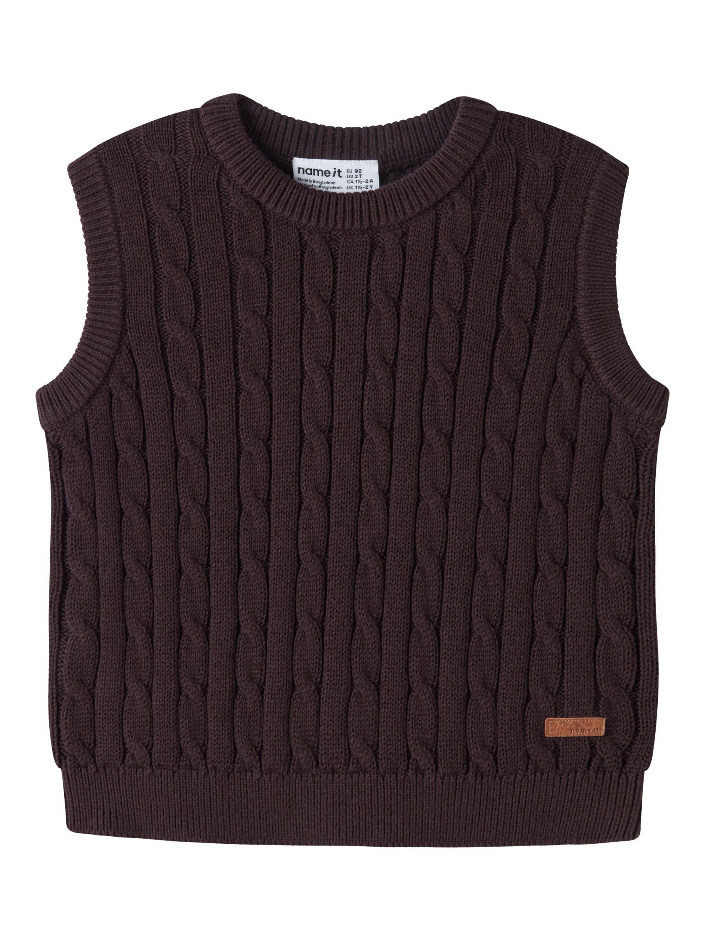 NAME IT Bodywarmer in Bruin: voorkant