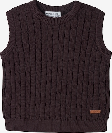 NAME IT Bodywarmer in Bruin: voorkant