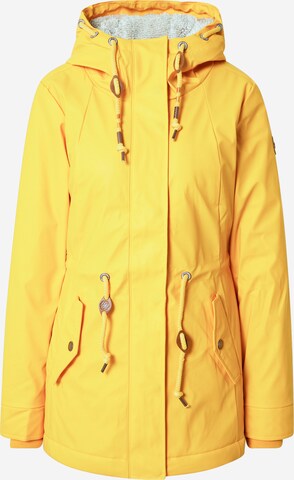 Parka di mezza stagione 'MONADIS' di Ragwear in giallo: frontale