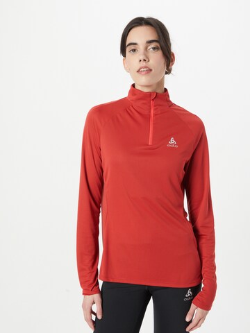 ODLO - Camiseta funcional 'ESSENTIAL' en rojo: frente