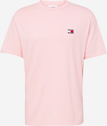 T-Shirt Tommy Jeans en rose : devant