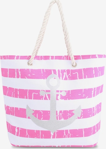 normani Strandtasche in Pink: Vorderseite