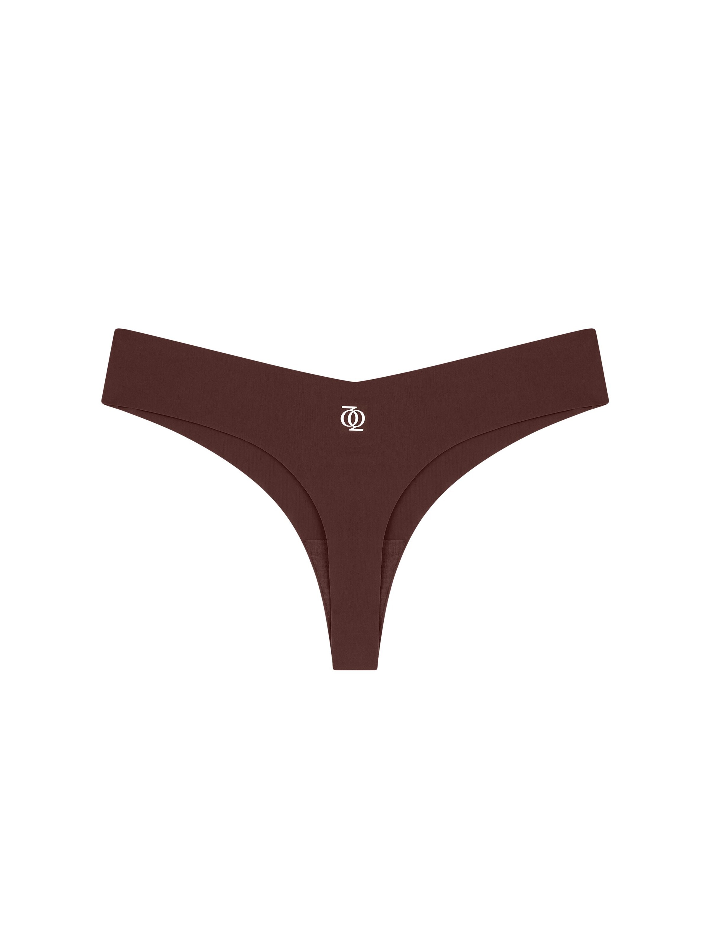 GOD SAVE QUEENS Slip 'Second Skin Brazilian' in Brown: front
