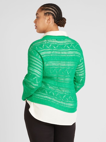 Vero Moda Curve Sweater 'CLAMAR' in Green
