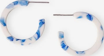 Fräulein Wunder Ohrringe 'Acetat Anni' in Blau: Vorderseite