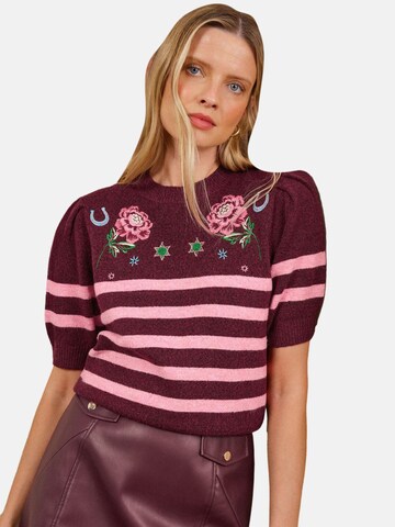 love & roses - Jersey en rojo: frente