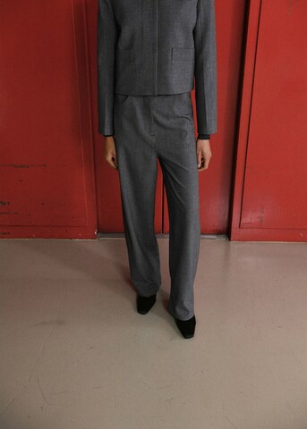 MANGO Wide Leg Hose 'Louis' in Grau