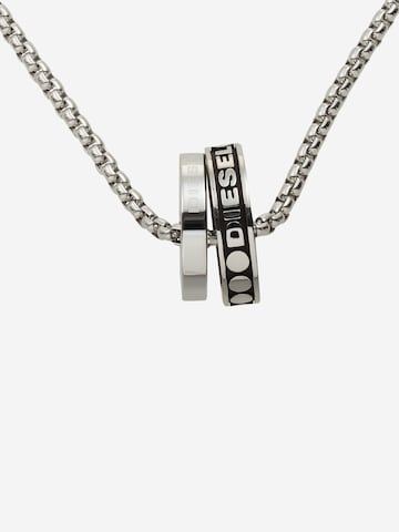 DIESEL Necklace 'Double Pendant' in Silver